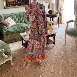 Zara Printed Wrap Floral Dress